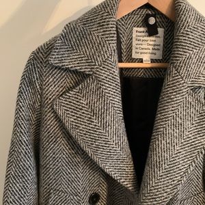 Frank and Oak Wool grey coat